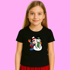 Tricou Mickey Cu Om De Zapada, din bumbac 100% Copii | Dama | Barbat - Img 2