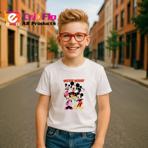 Tricou Mickey Mouse personajul iconic Disney alaturi de prietenii sai, Copii | Dama | Barbat - Img 7