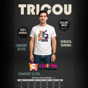 Tricou Microscop colorat stil graffiti desen digital Copii | Dama | Barbat - Img 6