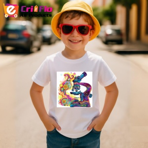 Tricou Microscop colorat stil graffiti desen digital Copii | Dama | Barbat - Img 10
