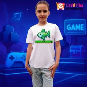 Tricou Minecraft Pestele Pixelat Tricou Alb Copii | Dama | Barbat - Img 2