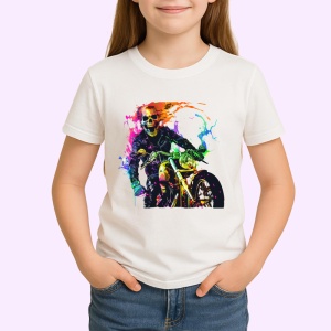 Tricou Motociclist neon cu efecte de viteza Copii | Dama | Barbat - Img 4