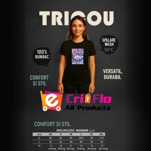 Tricou Music Feels Like Home Boxe Violet, Copii | Dama | Barbat, culoare negru - Img 11