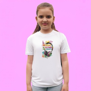 Tricou Music Is Driving Me Crazy Casti, Copii | Dama | Barbat - Img 3