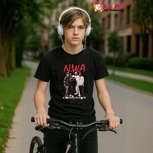 Tricou N.W.A, muzica Hip-Hop / Rap (Will Smith), Dama | Barbat | Copii, Culoare Negru - Img 9