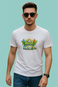 Tricou Nascut Pentru Meci Minge Fotbal Bere V1, din bumbac 100% , tricou alb pentru Copii | Dama | Barbat - Img 3