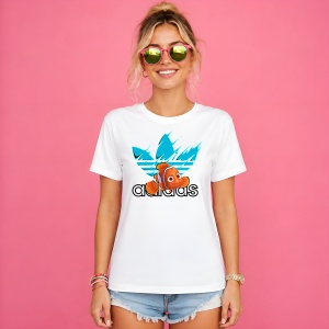 Tricou Nemo Pestisorul Logo Splash Turcoaz Urban Ocean Vibe, din bumbac 100% Copii | Dama | Barbat - Img 3