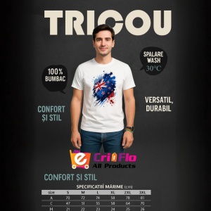 Tricou New Zealand Steag Splash Art, Copii | Dama | Barbat - Img 6