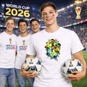 Tricou Neymar Brazil World Cup Fifa 2026 V2, din bumbac 100%, tricou alb, Copii | Dama | Barbat - Img 7