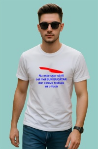 Tricou nu este usor sa fii bucatar cineva trebuie sa o faca mesaj haios, Copii | Dama | Barbat - Img 2