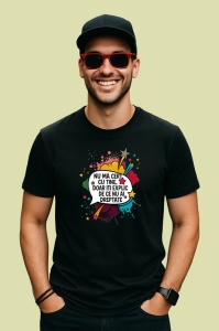 Tricou Nu ma cert cu tine, doar iti explic, Copii | Dama | Barbat , tricou negru - Img 3