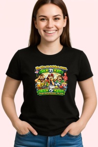 Tricou Nu Stiu Cu Cine Tin Dar Vreau Sa Castigam, din bumbac 100%, tricou negru Copii | Dama | Barbat - Img 3
