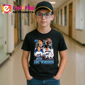 Tricou Nyck De Vries Colaj Costum Alb Echipa Formula 1, Copii | Dama | Barbat - Img 5