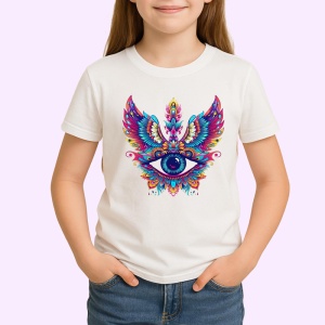Tricou ochi mandala aripi fantastice pasare, Copii | Dama | Barbat