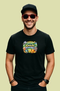 Tricou Official Snack Provider Minge Fotbal Amuzant, din bumbac 100%, tricou negru Copii | Dama | Barbat - Img 2