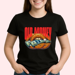 Tricou Old MoneY Kiss Negru, Copii | Dama | Barbat - Img 2