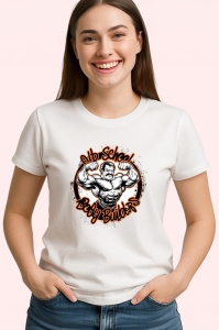 Tricou Old School Bodybuilder Ilustratie Muschi, Copii | Dama | Barbat - Img 4
