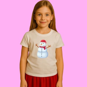 Tricou Om De Zapada Cu Caciula Rosie Si Fular Rosu 3, din bumbac 100%, tricou alb, Copii | Dama | Barbat - Img 3