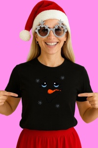 Tricou Om De Zapada Fata Cu Nas Portocaliu, din bumbac 100% Copii | Dama | Barbat - Img 3