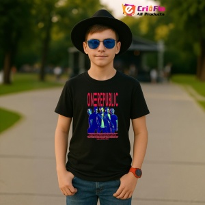 Tricou OneRepublic - Neon Style, muzica Hip-Hop / Rap, Dama | Barbat | Copii, Culoare Negru - Img 6