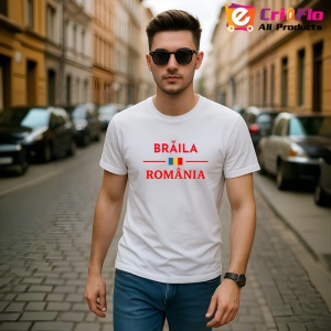 Tricou ORAS BRAILA |Colectia Tricouri Romania