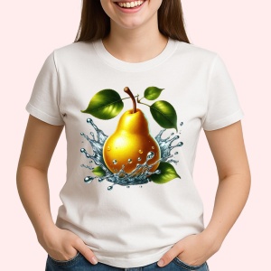 Tricou Para aurie si stropi limpezi, Fructe, Copii | Dama - Img 2