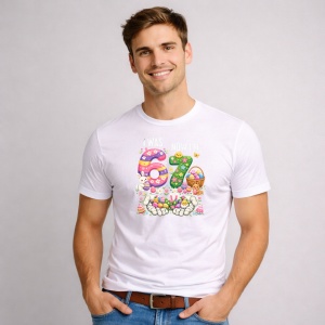 Tricou Paste 67 Easter Bunny Bruh Pastel Oua Cos, din bumbac 100%, tricou alb, Copii | Dama | Barbat - Img 2