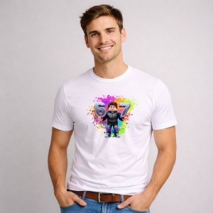 Tricou Paste 67 Roblox Boy Graffiti Easter Style, din bumbac 100%, tricou alb, Copii | Dama | Barbat - Img 2