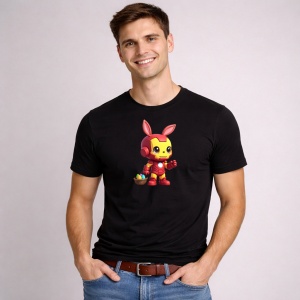 Tricou Paste Deadpool Iepuras Paste Oua Colorate, din bumbac 100%, tricou negru, Copii | Dama | Barbat