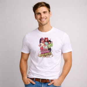 Tricou Paste Kpop Bunny Breakers Easter Girls Grup Iepurasi, din bumbac 100%, tricou alb, Copii | Dama | Barbat