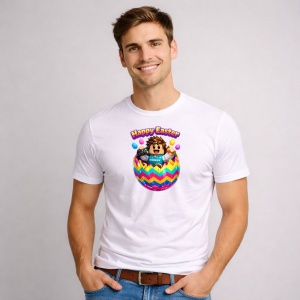 Tricou Paste Roblox Happy Easter Ou Colorat Pastel Gamer, din bumbac 100%, tricou alb, Copii | Dama | Barbat - Img 2