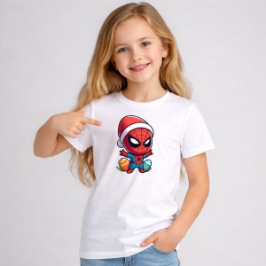 Tricou Paste Spiderman Paste Oua Colorate Iepuras, din bumbac 100%, tricou alb, Copii | Dama | Barbat