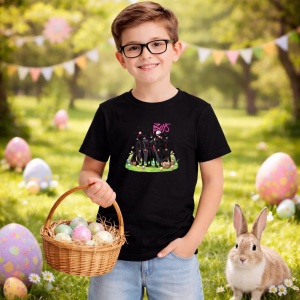 Tricou Paste Stray Kids Kpop Easter Grup Stil Dark, din bumbac 100%, tricou negru, Copii | Dama | Barbat - Img 5
