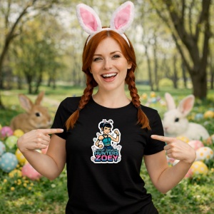 Tricou Paste Zoey Kpop Demon Hunters Girl Stil, din bumbac 100%, tricou negru, Copii | Dama | Barbat - Img 9