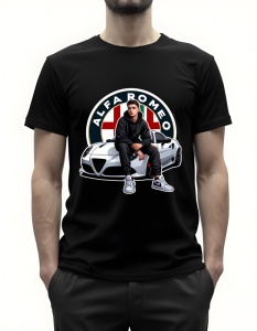 Tricou pentru barbati - Alfa Romeo Passion - Stil Italian și Performanță