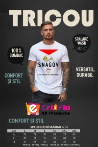 Tricou pentru barbati cu logoul tigarilor Snagov - Img 3