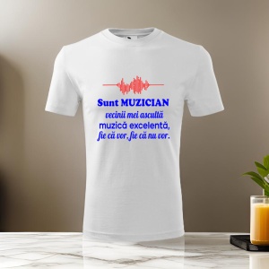 Tricou pentru barbati - Sunt muzician - muzician, muzica excelenta, cadou amuzant