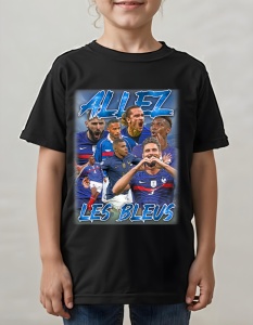 Tricou pentru copii - Allez Les Bleus - Campioni, Franța, Echipa Națională