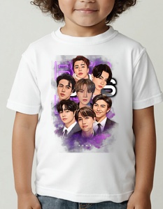 Tricou pentru copii - K-POP - BTS ARMY - Grup complet, suport BTS, ARMY edition. - Img 2