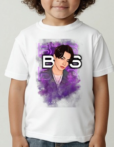 Tricou pentru copii - K-POP - Jungkook BTS - Outfit de scenă, tricou stilat, Jungkook look.