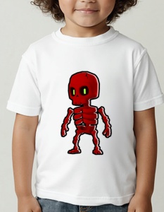 Tricou pentru copii - Stumble Guys - Skeleton