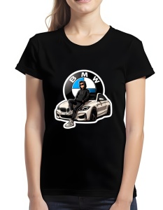Tricou pentru dama - BMW Classic Drive - Dinamism German - Img 2