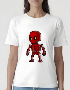 Tricou pentru dama - Stumble Guys - Skeleton
