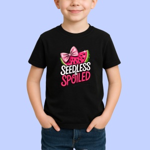 Tricou Pepene Fara samburi si rasfatata, Fructe, Copii | Dama, culoare negru