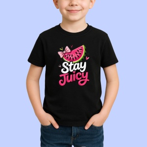 Tricou Pepene Ramai zemoasa, Fructe, Copii | Dama, culoare negru