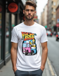 Tricou personalizat pentru barbati din bumbac 100% - Back to the Bar