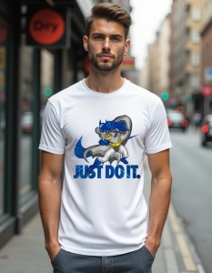 Tricou personalizat pentru barbati din bumbac 100% - Batman Justice Punch, supererou, DC Comics, acțiune, noapte