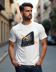 Tricou personalizat pentru barbati din bumbac 100% - Casette