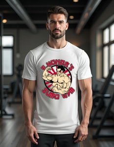 Tricou personalizat pentru barbati din bumbac 100% - "E. Honda's Sumo Gym" - Tricou de forta si antrenamente