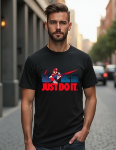 Tricou personalizat pentru barbati din bumbac 100% - Mario - Just Do It